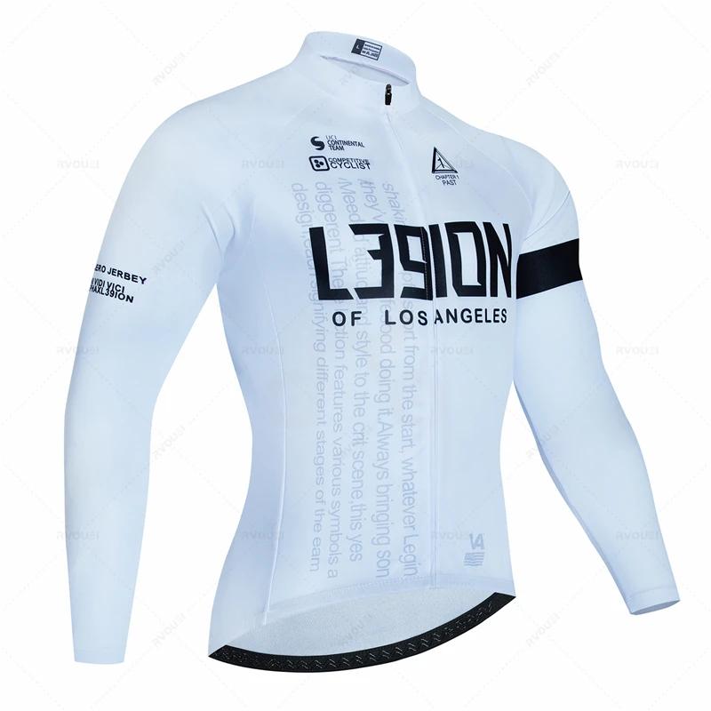 Autumn Breathable Cycling Suit Mens Long Sleeve Usa Racing MTB Spring Long Cycling Jersey Set Bike Cycling Bicycle Clothing Uniform Ropa Ciclismo