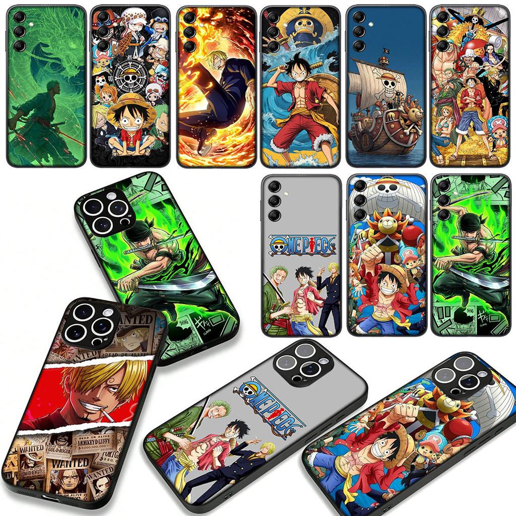 Roronoa Zoro One Pieces Luffy Sanji Case for Samsung Galaxy A55 A54 A25 A36 A17 A26 A35 A33 A34 A14 A37 S9 S20 S21 FE S10 Plus