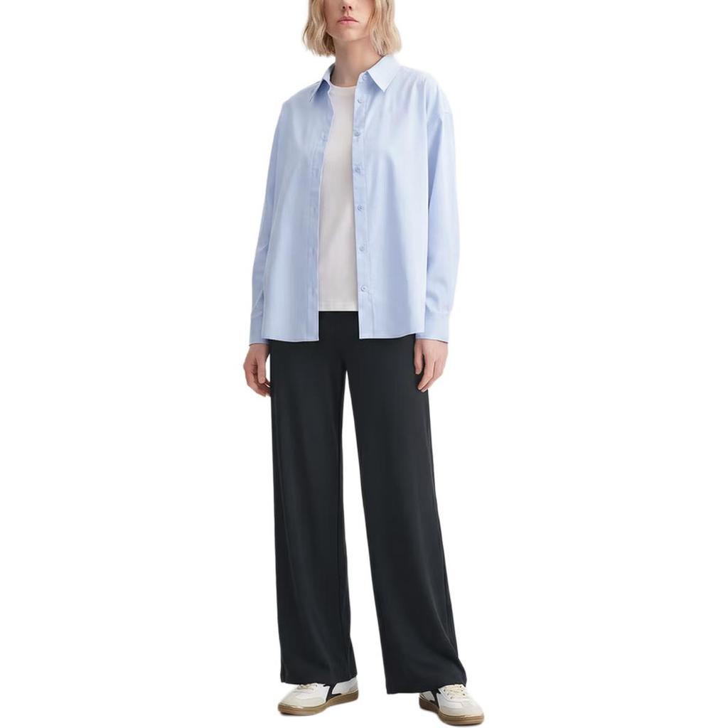 Skechers Breathable Loose Solid Color Casual Pants Women Bottoms L226W114-0620