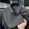 Men's T-shirt Short-sleeved Summer Full-body Printed Waffle Middle-aged Polo Shirt