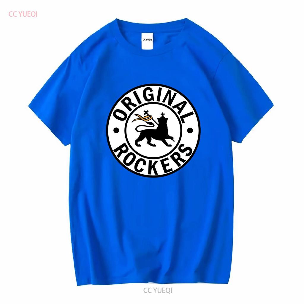 Original Rockers Old School Reggae T Shirt Grey long or short sleeves vintage Washed Versatile Top For Everyday Wear