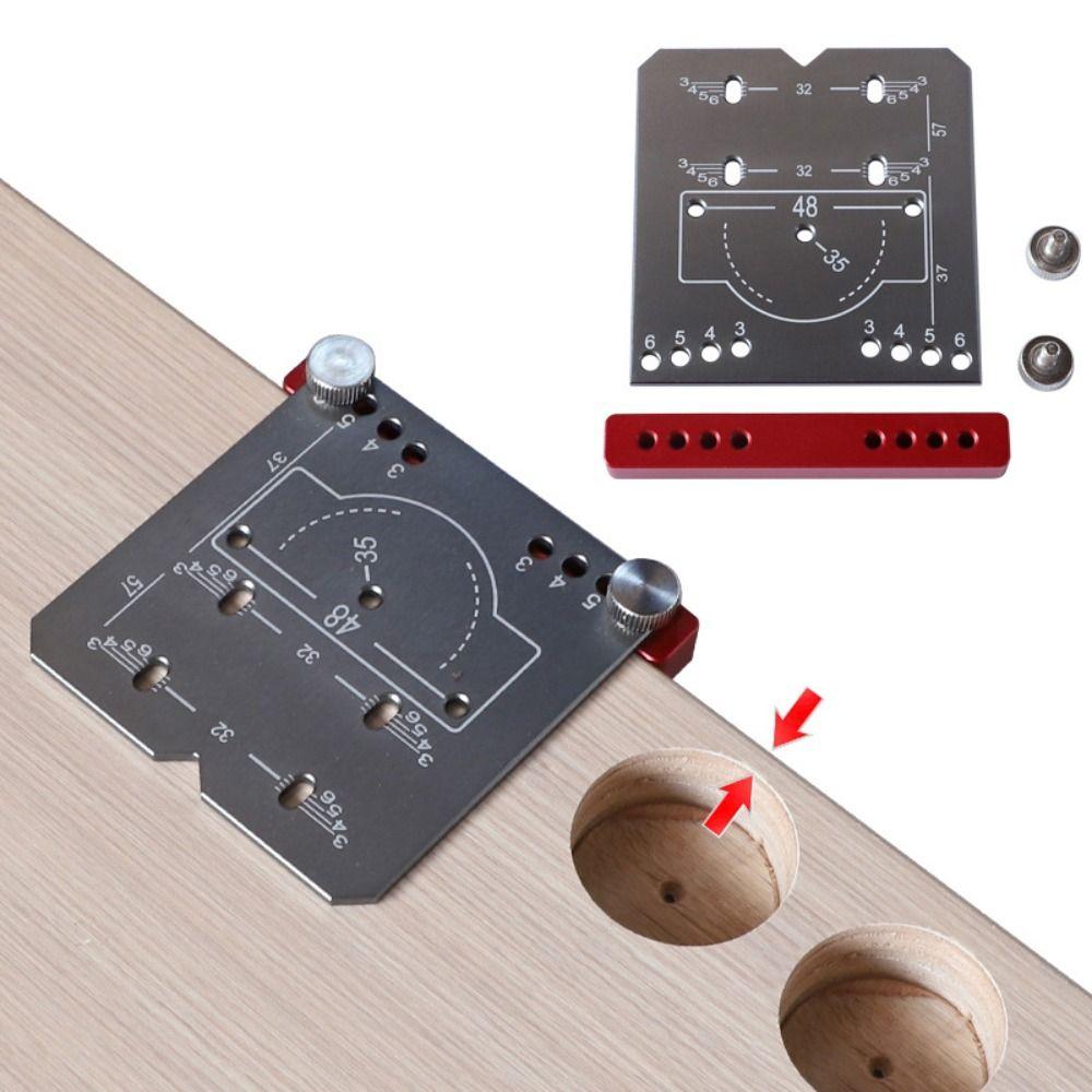 Perfect Hole Puncher Concealed Hinge Hole Template Drill Guide Locator  Professional Use