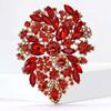 Crystal Glass Brooch for Women Rhinestone Pins Friends Party Gifts Banquet Jewellery Accessories