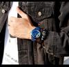 Sanda Men's Personalized Quartz Watch - Leather Strap, Waterproof, Rotating Dial
