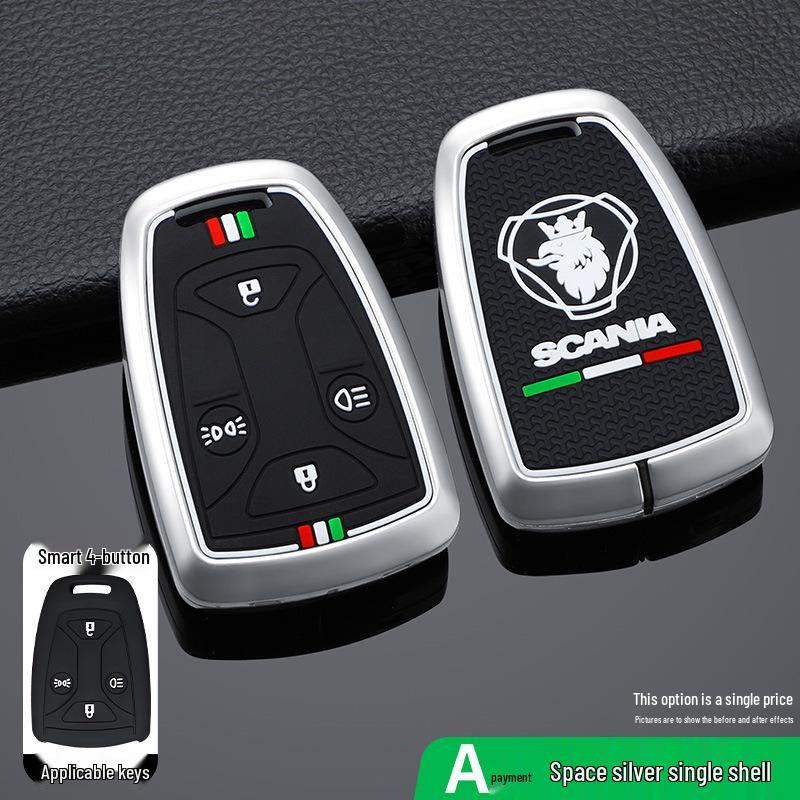 Scania Truck Tractor Key Case for R, G, P, S Series - Remote Shell with Buckle