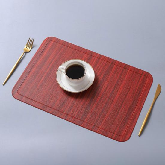 45 x 30 cm Umělá kůže, protiskluzová podložka pod mísu, podložka pod jídelní stůl tepelně izolovaná
