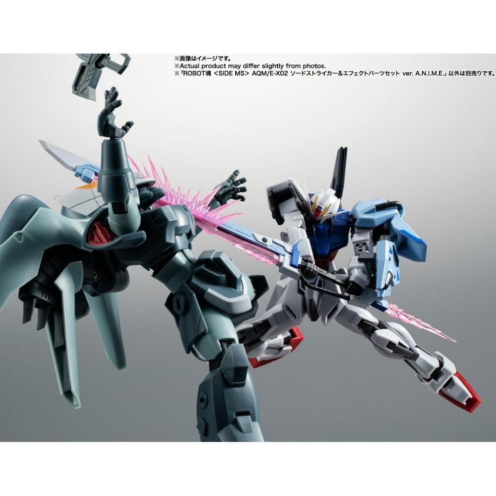 TAMASHII NATIONS ROBOT Spirits Mobile Suit Gundam SEED AQME-X02 Sword Striker & Effect Parts Set ver. A.N.I.M.E. Approx. 165mm ABS&PVC Painted Movable