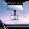 Car Phone Holder Multifunctional 360° Rotatable Auto Rearview Mirror Seat Hanging Clip Bracket GPS Support Car Accessories