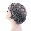 1PC Women Girls Floral Lace Turban Hat India Cap Muslim Hats Chemo Cap Flower Bonnet Beanies Hijab Underscarf