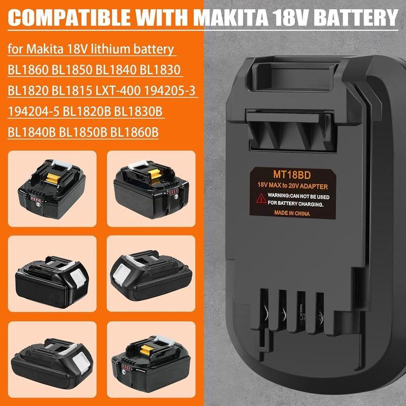 Black&Decker 20V Akülü Aletler için Pil Adaptörü Makita 18V Li-ion Pil Dönüştürücü Black&Decker 20V Matkap için Dönüştür