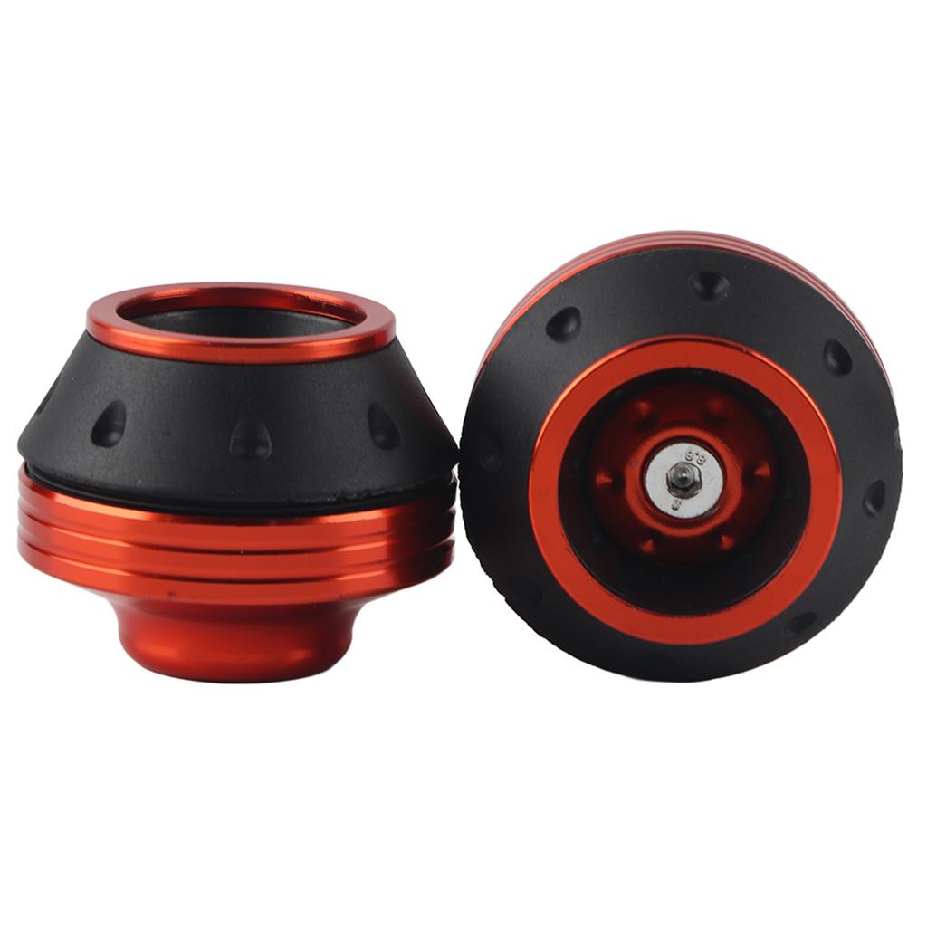 CNC Aluminium Forgaffel Hjul Ramme Sliders Motorsykkel Fall Protection Scooter Moped Orange