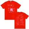 Singer Chiara Oliver La Libreta Rosa Tour Double Sided Graphic T Shirt Men Women Fashion Summer High Quality Tshirt Streetwear