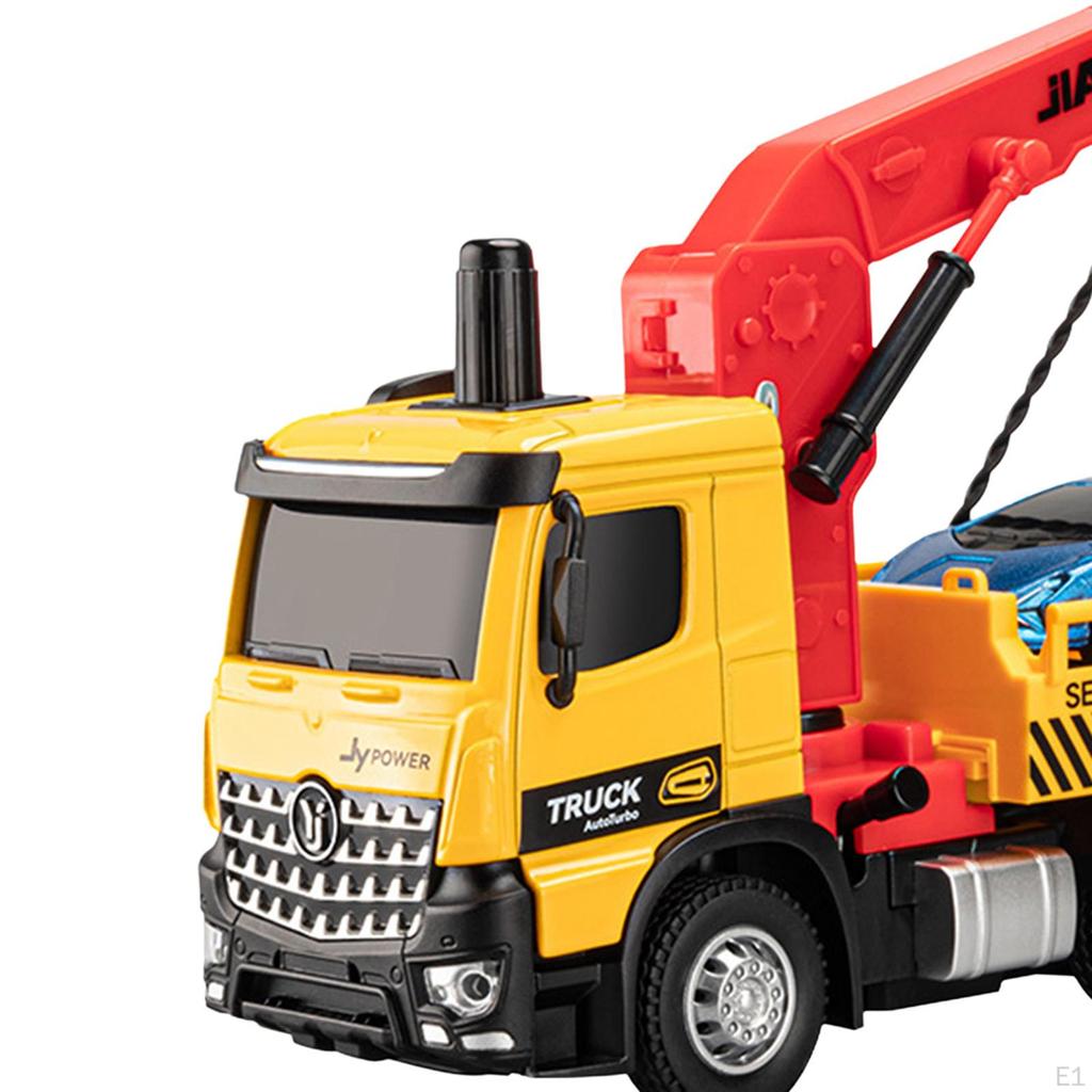 1: 50 Scale Construction Truck Toys with Lights and Sounds Lifting Realistic Engineering Model