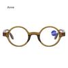 Anti Blue Light Reading Glasses Small Round Frame High-Definition Eyewear Artistic Retro Presbyopia Hyperopia Glasses Unisex