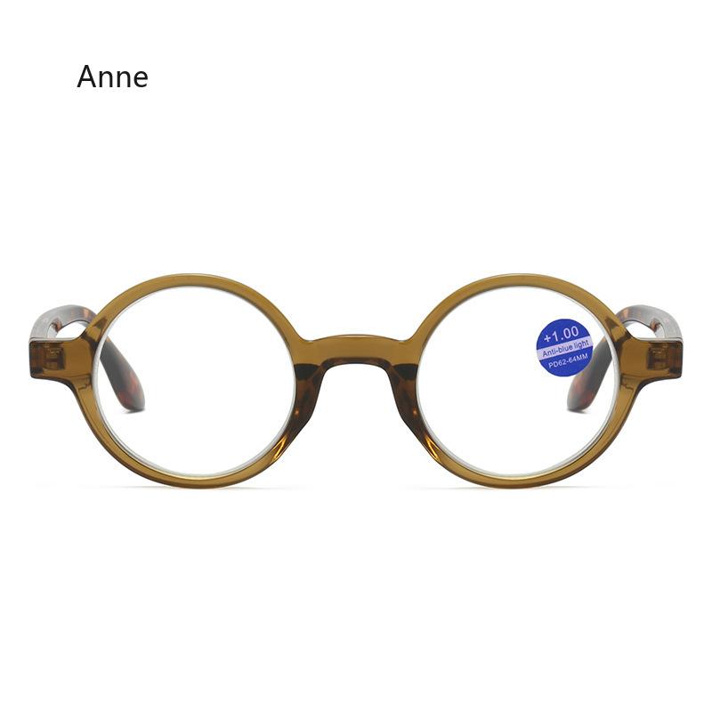 Anti Blue Light Reading Glasses Small Round Frame High-Definition Eyewear Artistic Retro Presbyopia Hyperopia Glasses Unisex