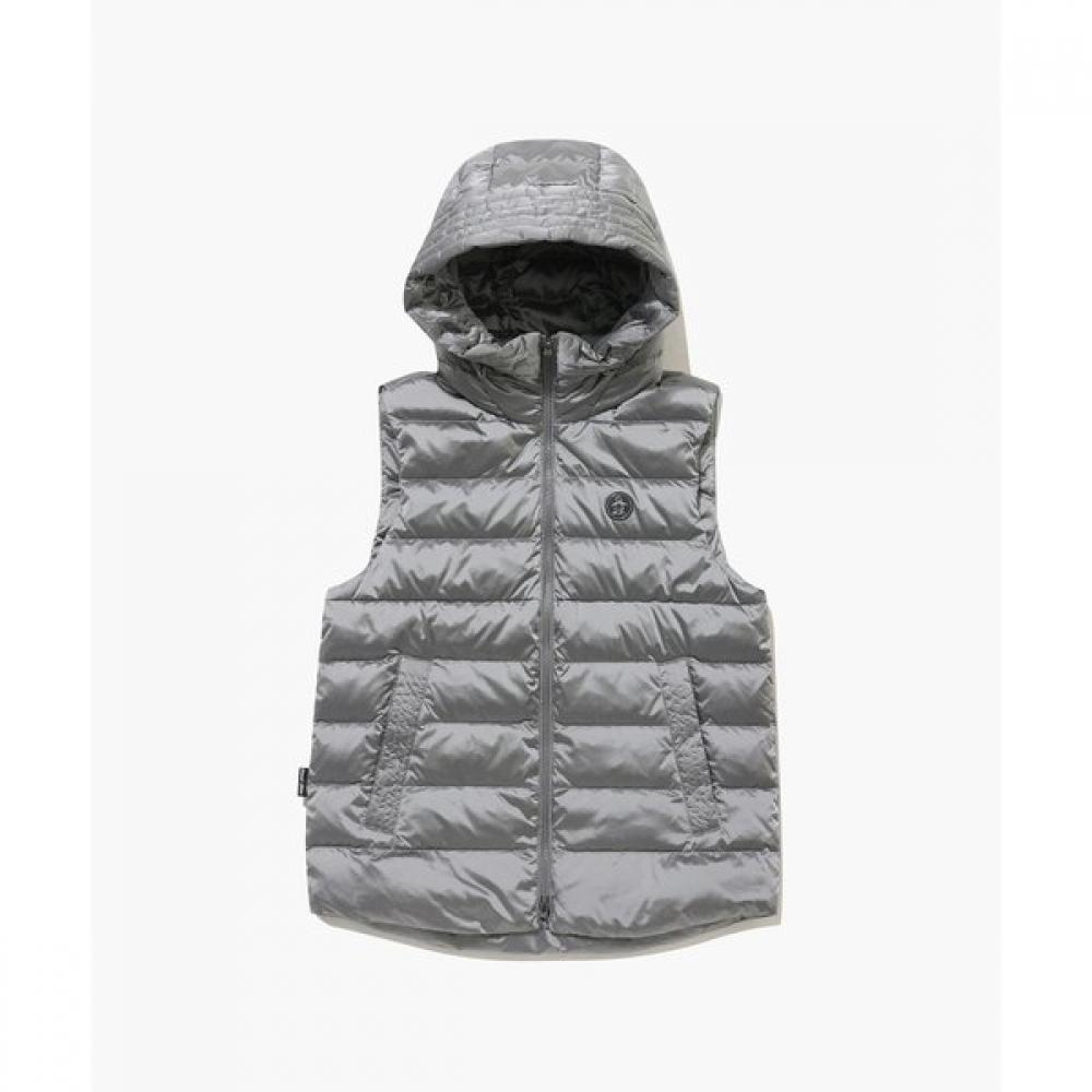 Munsingwear Women Hooded Heavy Vest Gray Mp422lwvo1