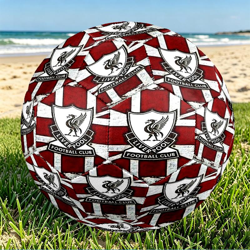 Liverpool F.C. Aufdruck Größe 5 Fußball, PU Verschleißfester Fußball für Spieltraining und tägliches Üben, Geburtstagsgeschenk für Fußballfans