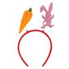 2Pcs Happy Easter Hair Hoop Bunny Carrot Eggs Chick Headband Party Prop