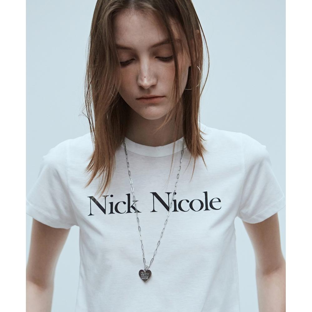

NICKNICOLE NICOLE CLASSIC CROP TEEWHITE