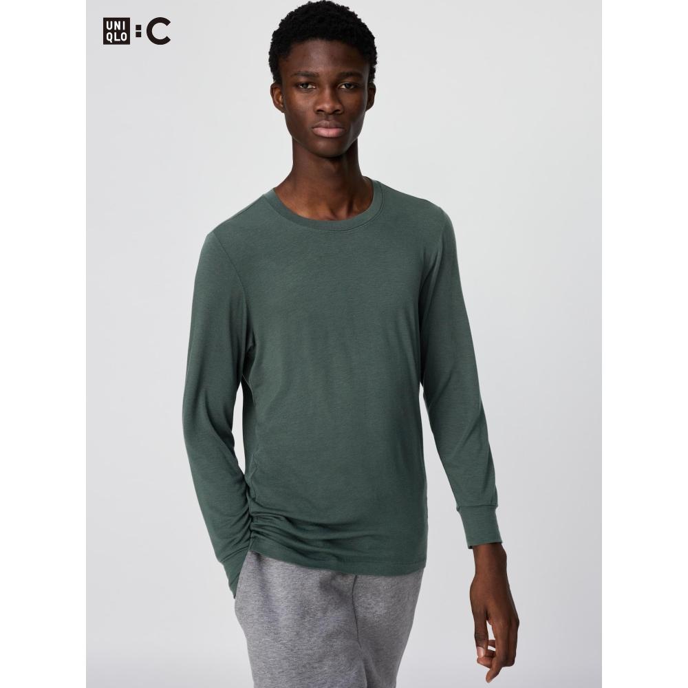 Uniqlo Japan UlTra Warm HeaTTech Cashmere Blend Crewneck T 9 minuTe Sleeves