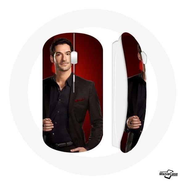 Souris sans fil - Lucifer Morningstar - Rouge - Clé USB wifi - Compatible Mac et PC