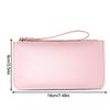 Simple Soft Pu Leather Long Wallets Large Capacity Solid Color Card Holder Coin Purse Women Girls