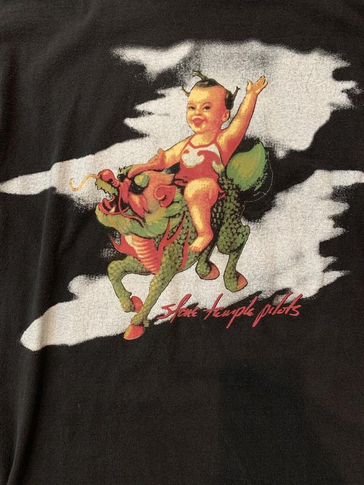 Stone Temple Pilots Band Concert Tour Black T-Shirt Cotton Unisex T-Shirt XL