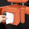 Car Tissue Holder Facial Paper Organizer with 2 Hooks Tissue Box Holder for Car for Backseat Headrest Travel Road Trip Interior