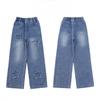 Girls' Jeans Spring and Autumn Straight Leg Pants Wide Leg Pants Girls' Pants Loose Pants