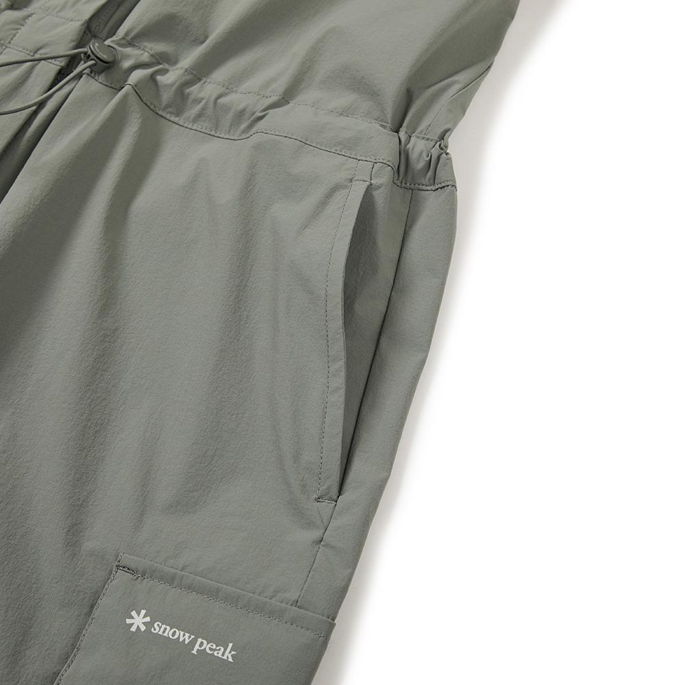 SNOWPEAK Syntech Women's Woven Shorts Jumpsuit Light Khaki (S24MWSOP33)