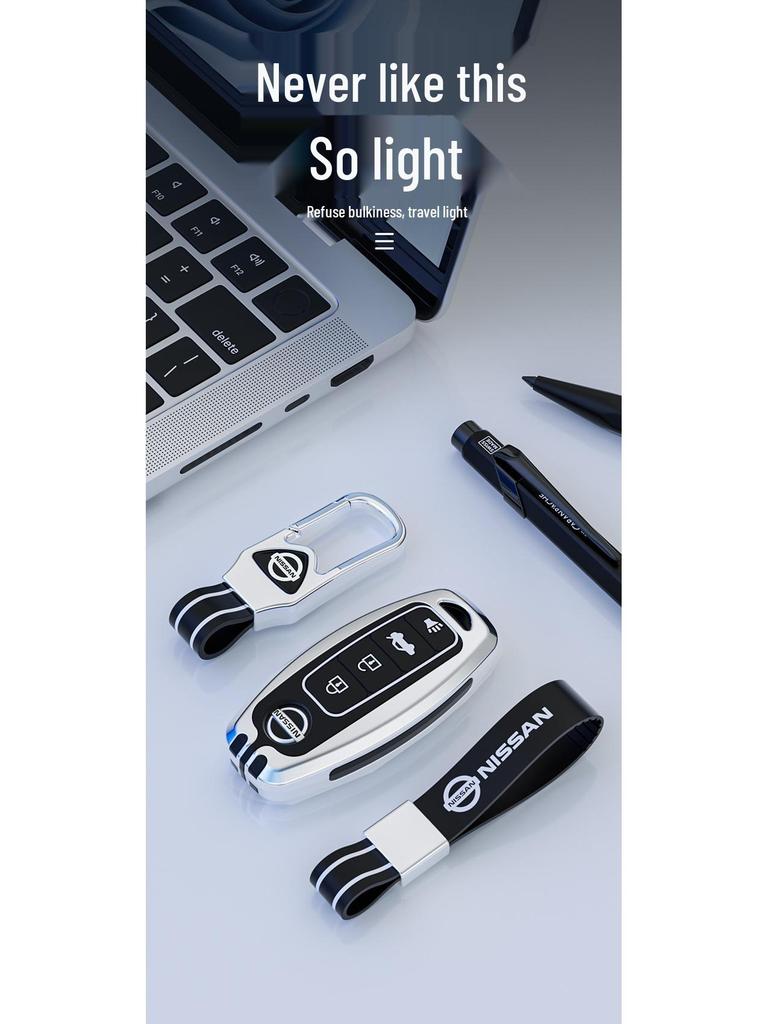 Nissan Key Cover: Fits Sylphy, Teana, X-Trail, Tiida, Terra, Murano, and New Qashqai Models with Buckles