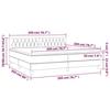 3141508 vidaXL Divan Bed with Mattress Pink 200x200 Cm Velvet