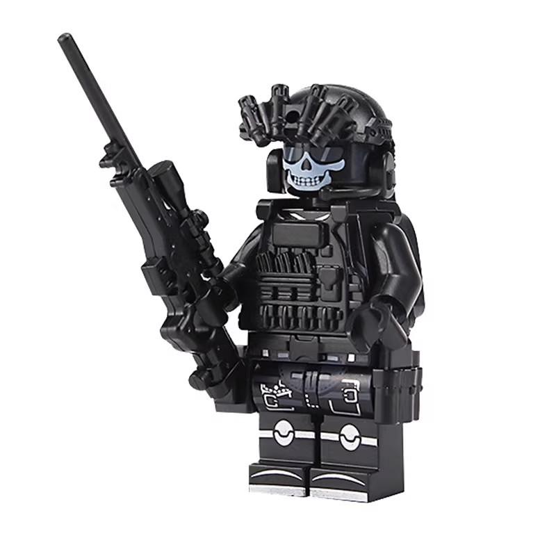 Toy Accessories Minifigures Compatible Lego Building Block Special Forces Ghost Special Police Armed Soldiers
