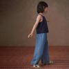 Ha Chi Girls' Summer Relaxed Fit Denim Pants
