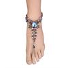 Cheville Fashion Simple Exquise Scintillante Strass Ornements de Pied pour Femmes