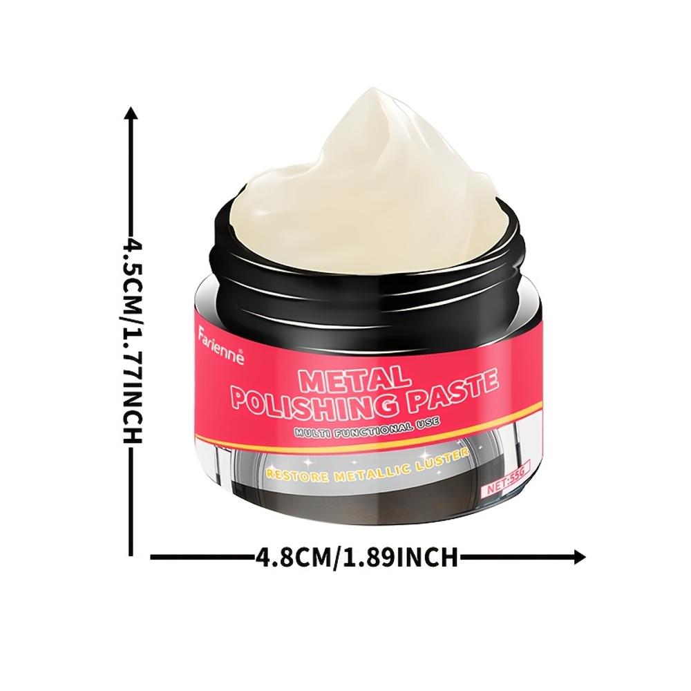 Mehrzweck-Metallpolierpaste - zum Polieren und Aufarbeiten von Eisen-, Kupfer- und Edelstahloberflächen. Geeignet für ba