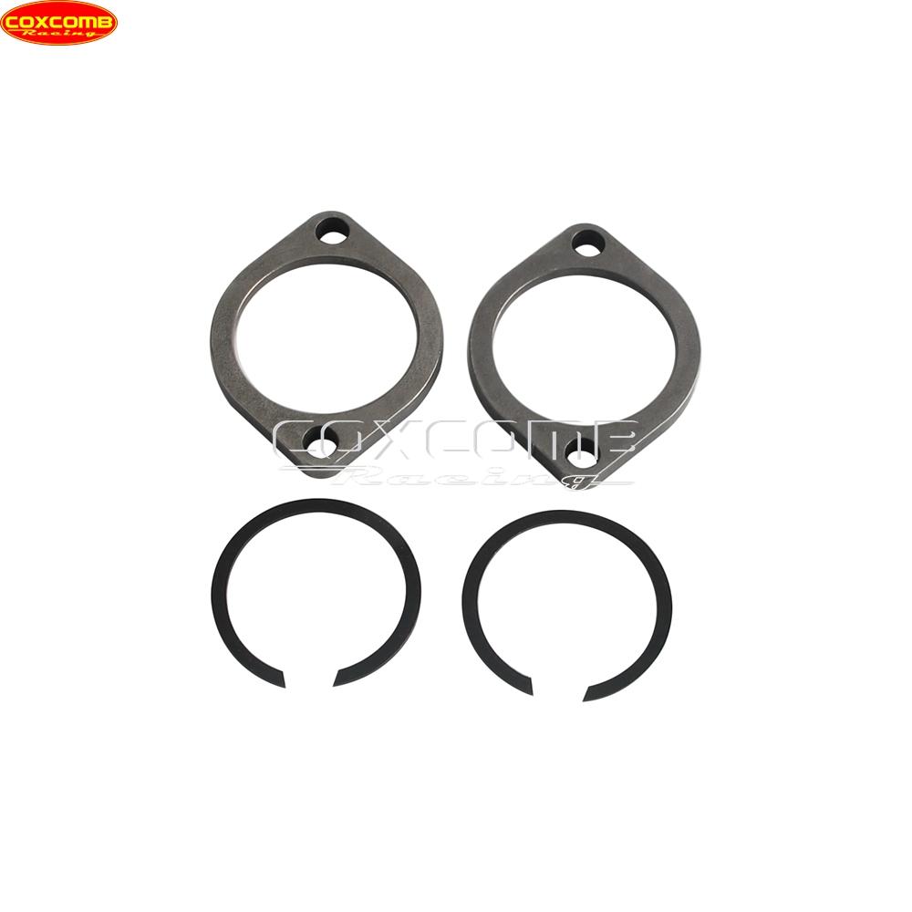 45MM Exhaust Flange Gasket Motorcycle Exhaust Pipe Connection Joint Kit For Harley Dyna FXD FXDWG Low Rider FXDL FXDX 1991-2017