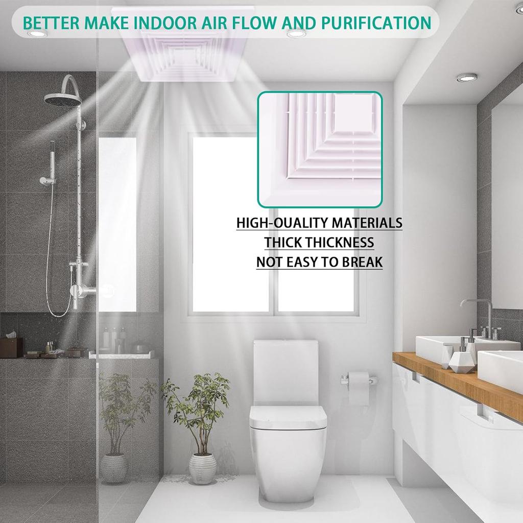Bathroom Exhaust Fan Strong and Silent Integrated Ceiling 30*30 Ventilation Hanging Kitchen Wholesale Bathroom Toilet  Plastic