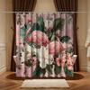 1 Exotic Party Shower Curtain | Polyester Sateen, Unlined, 180*180cm, Includes 12 Hooks, Universal Holiday Decor