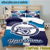 Custom Name Zenit Football Bedding Set 3PCS Duvet Cover Closure Includes 1 Duvet Cover & 2 Pillowcases for All Seasons Bedroom Decor