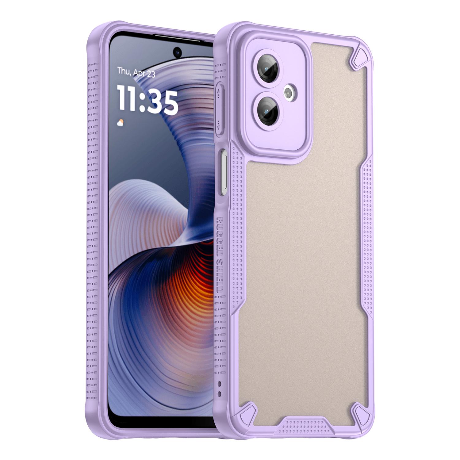 

For Motorola Moto G55 5G Case Hybrid Frosted Phone Back Cover Purple