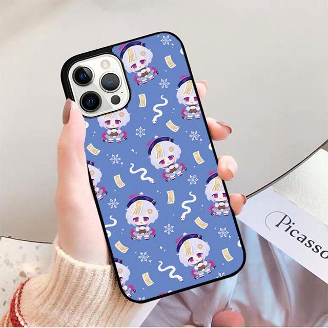Genshin Impact Qiqi Phone Case For iPhone 17 Air 16 15 14 13 12 Pro Max Plus Max Cover Shell coque