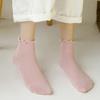 Solid Color Thin Harajuku Socks Spring Happy Women's Socks Cotton Colorful Kawaii Girls Fun Frill Riding Socks