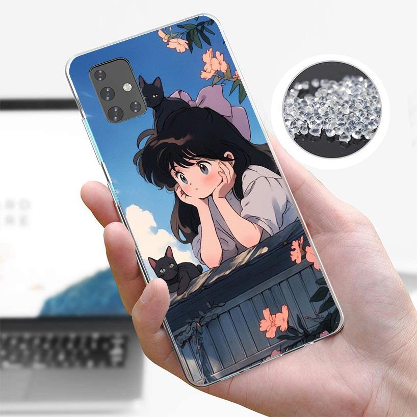 Cute Anime Ins Girls Animal Cat Phone Case For Samsung Galaxy A52 A32 A22 A12 A51 A31 A50S A30S A20S A10S Note 20 Ultra 10 Plus