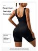 Seamless Ribbed One-Piece Sportswear: Elastic Fitness and Yoga Bodysuit