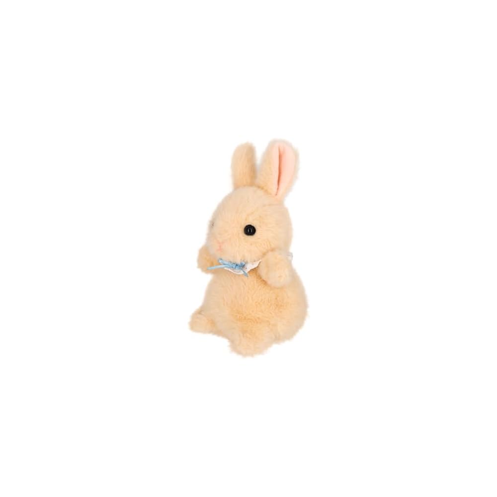 Sanei Boeki Chimoshi Rabbits Plush Toy Beige 9x9x16cm Soft Stuffed Animal