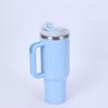 Large Capacity Insulated Stainless Steel Car Cup with Handle and Straw - Double Layer for Cold Retention (Ice Buster)