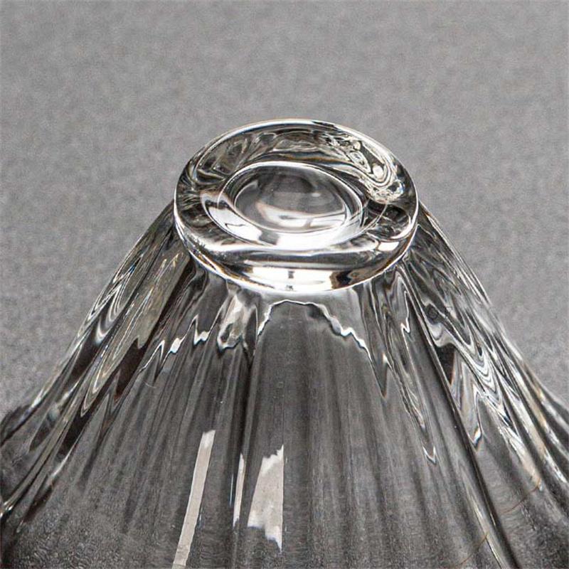 Japanese Style Flower Shape Small Capacity 40ml Clear Kung Fu Glass Tea Cup Glass Cup Teacup Teaware Accessories