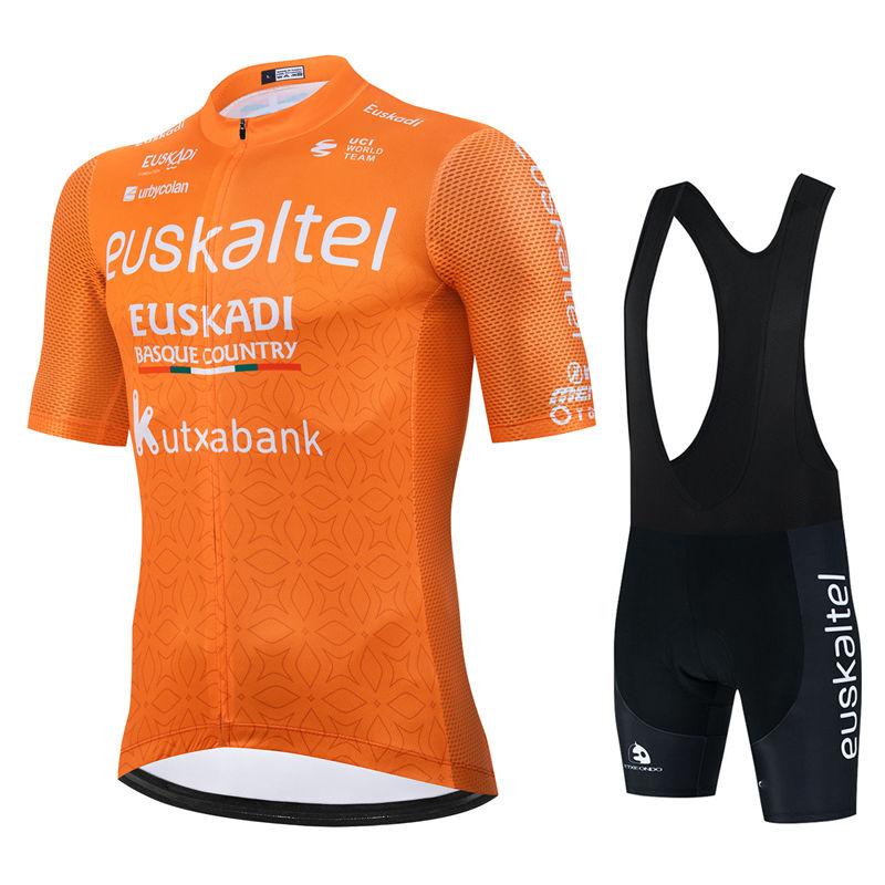 

2026 Euskaltel Euskadi Team Cycling Jersey Set Men Cycling Clothing Race Road Bike Suit Bicycle Bib Shorts Maillot Ropa Ciclismo M