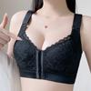 Front Buckle Seamless Underwear Thin Section Women's Big Breasts Small Beautiful Back Adjustable Large Size Bra Gather and Close The Breast Bra